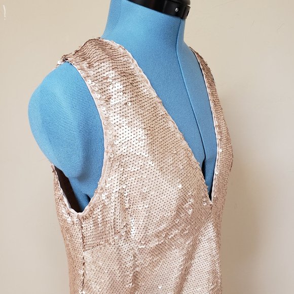 Rose gold sexy mini dress - Picture 4 of 4